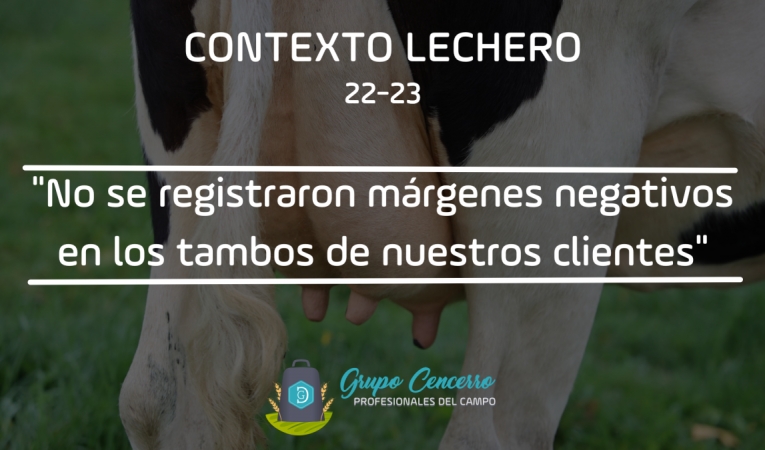 Campaña 22-23: contexto lechero